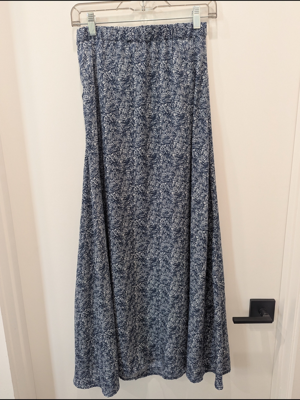 NWOT High-Slit Blue Maxi Skirt